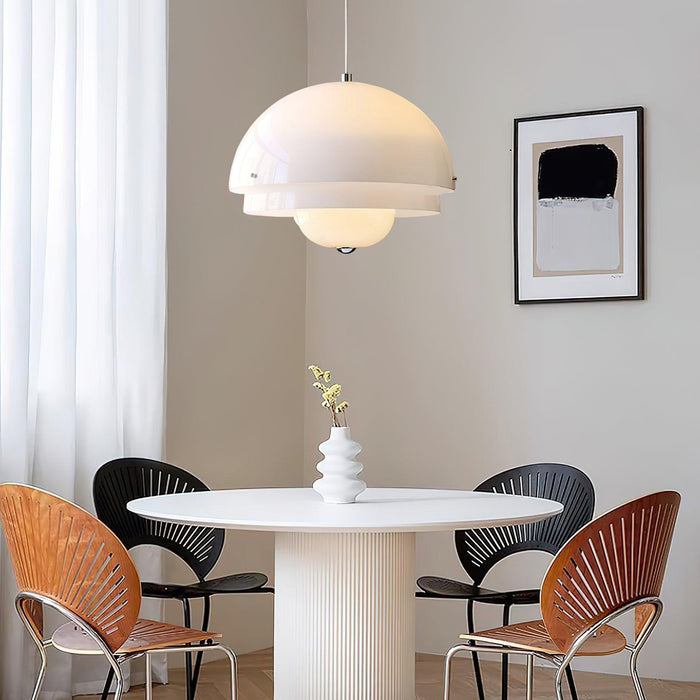 Milk White Layer Pendant Lamp.