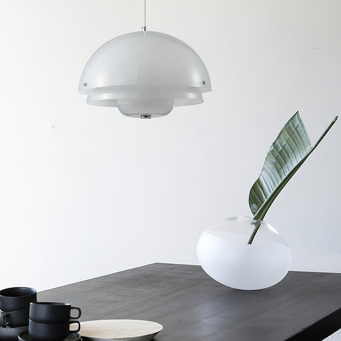 Milk White Layer Pendant Lamp.