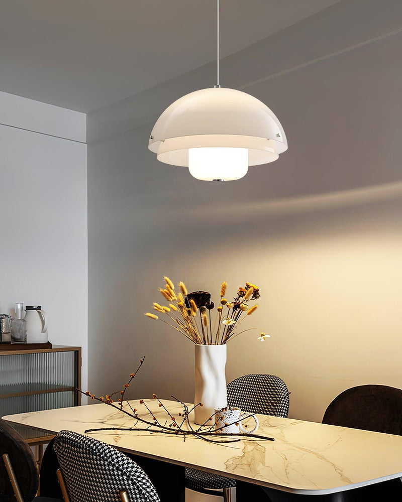 Milk White Layer Pendant Lamp-DWHOME