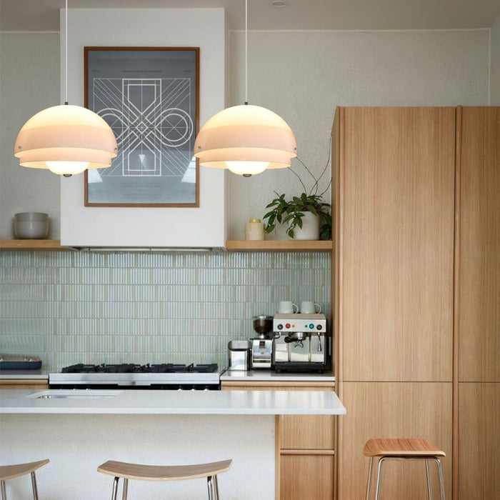 Milk White Layer Pendant Lamp-DWHOME