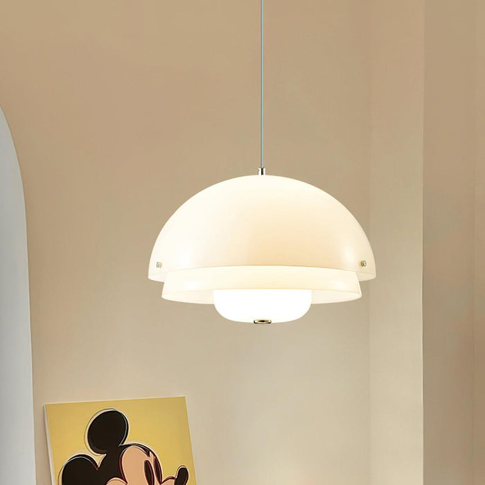 Milk White Layer Pendant Lamp.