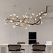 Minas Dimmable Rustic Tree Branch Chandelier.