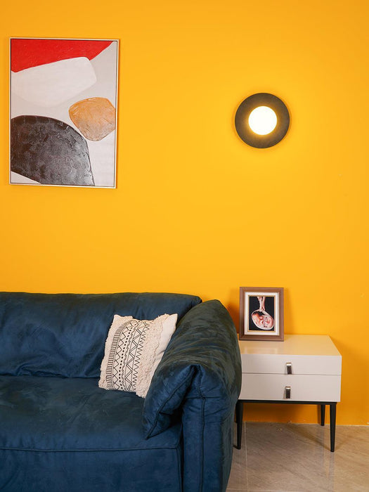 Round Glass Art Wall Lamp-DWHOME