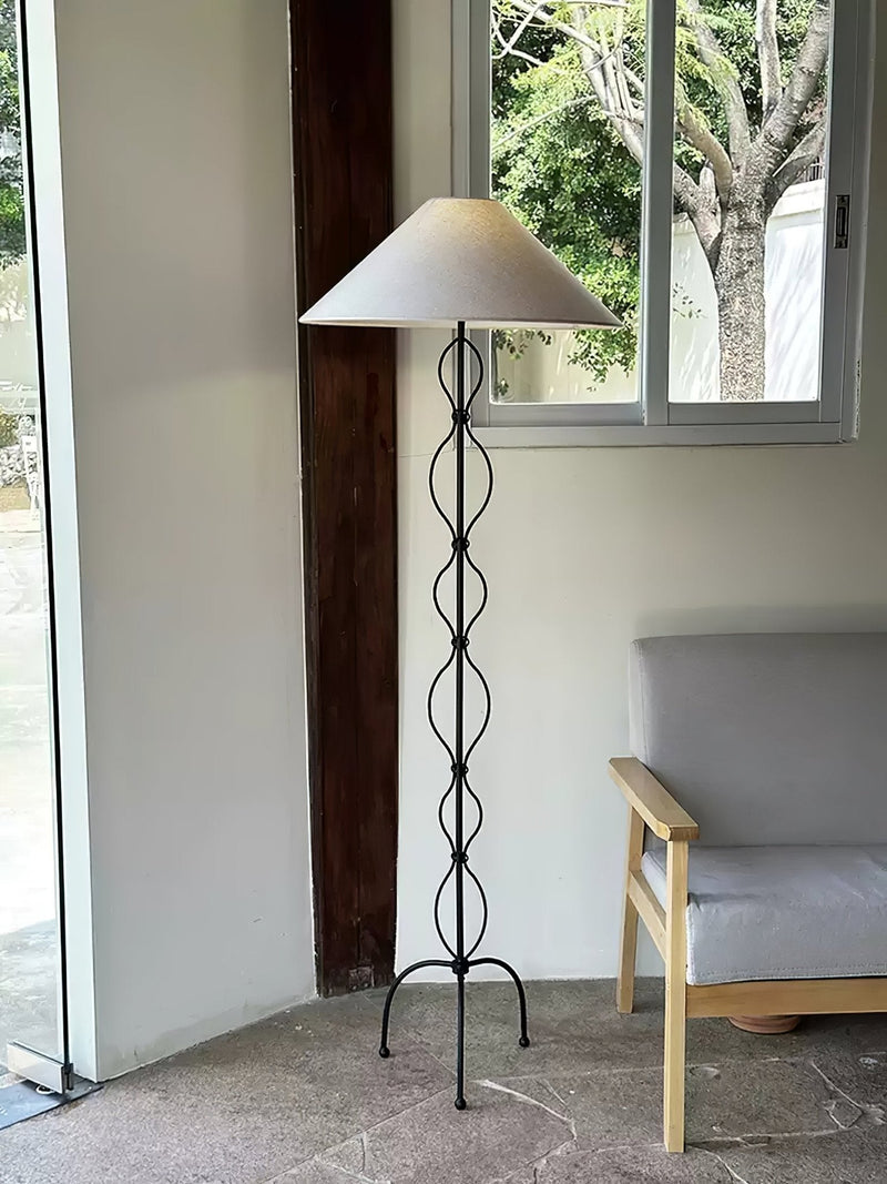 Minimalist Iron Twist Floor Lamp-DWHOME