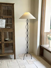 Minimalist Iron Twist Floor Lamp-DWHOME