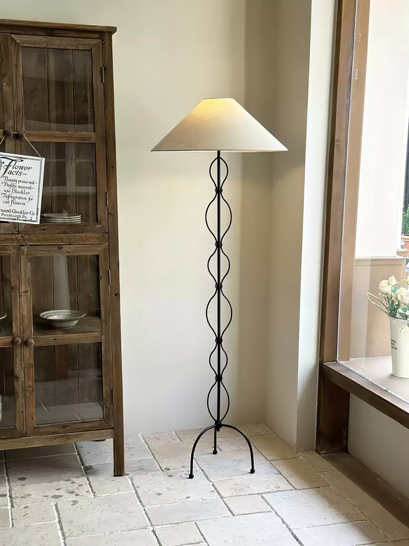 Minimalist Iron Twist Floor Lamp-DWHOME