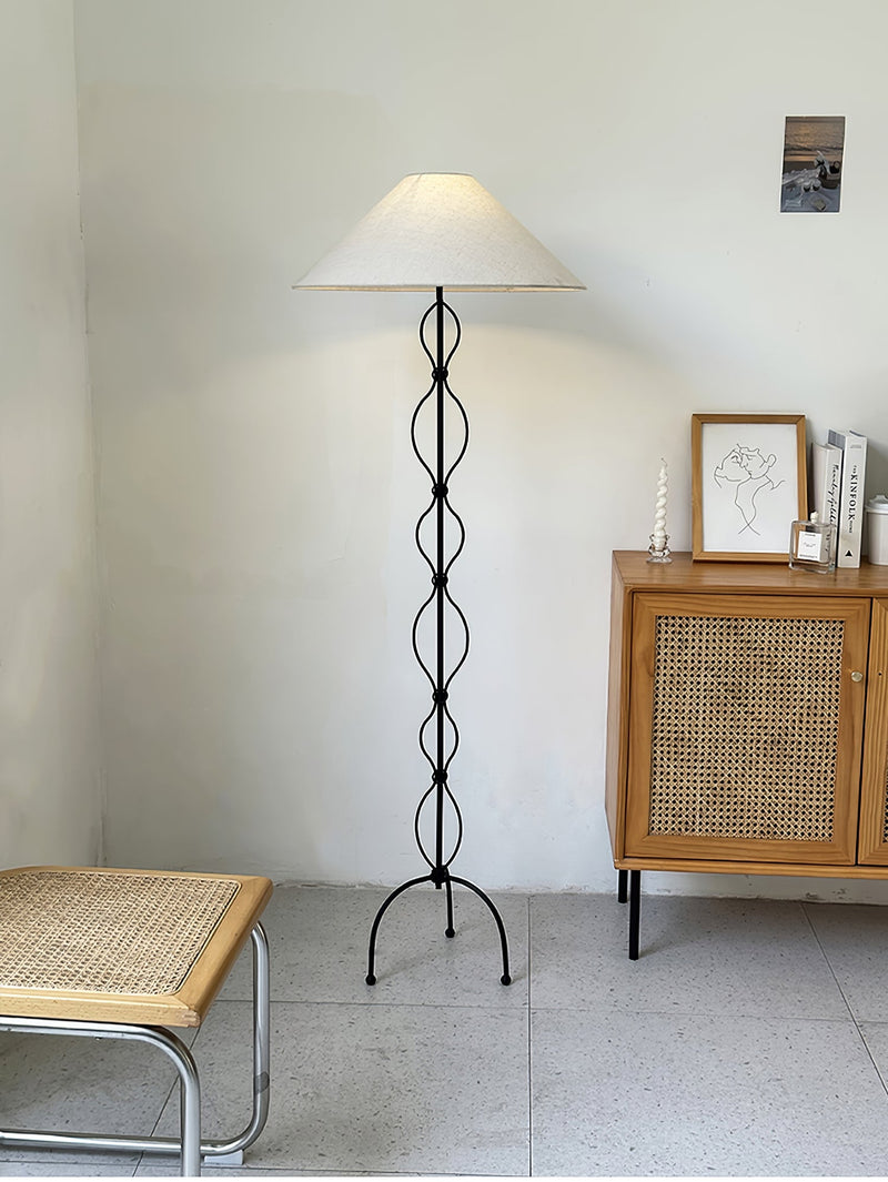 Minimalist Iron Twist Floor Lamp-DWHOME