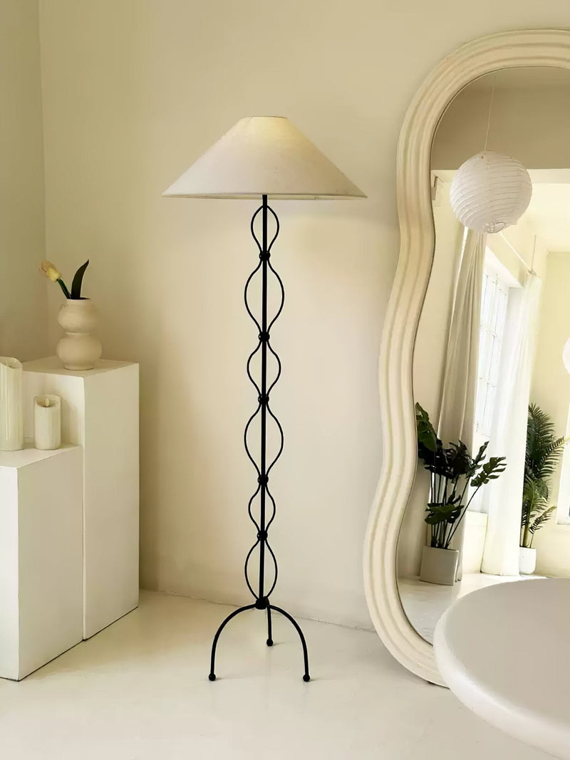 Minimalist Iron Twist Floor Lamp-DWHOME