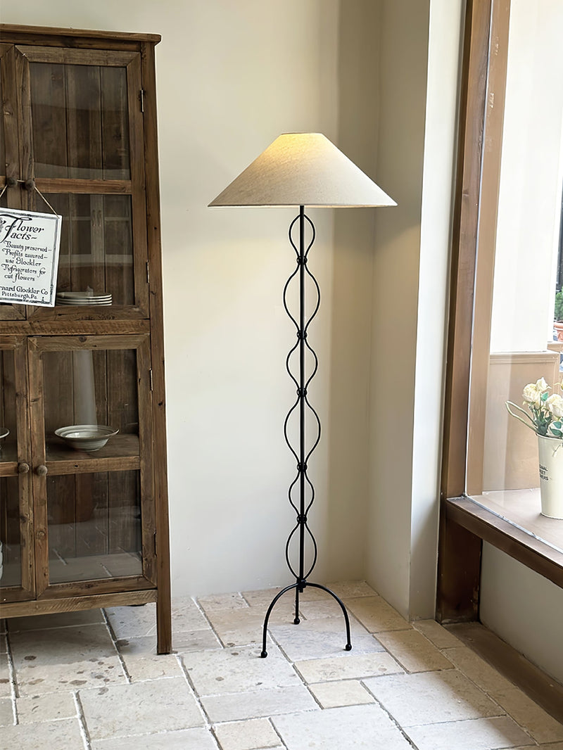 Minimalist Iron Twist Floor Lamp-DWHOME