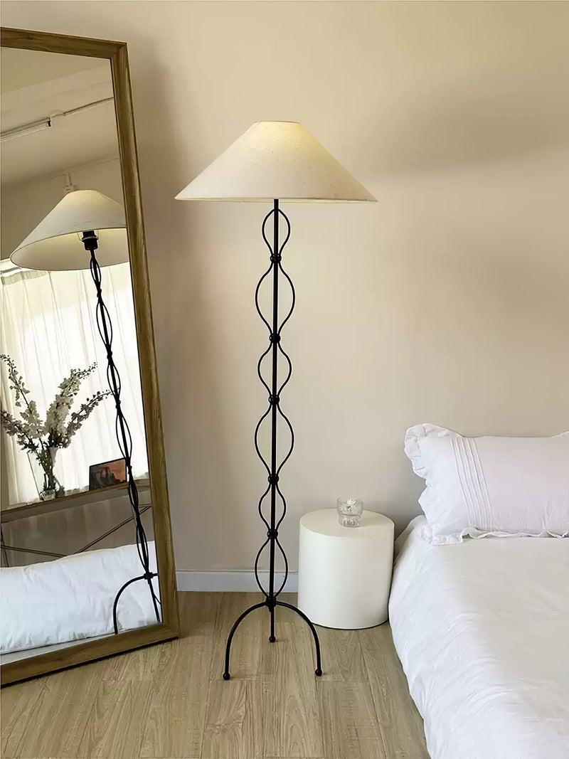 Minimalist Iron Twist Floor Lamp-DWHOME