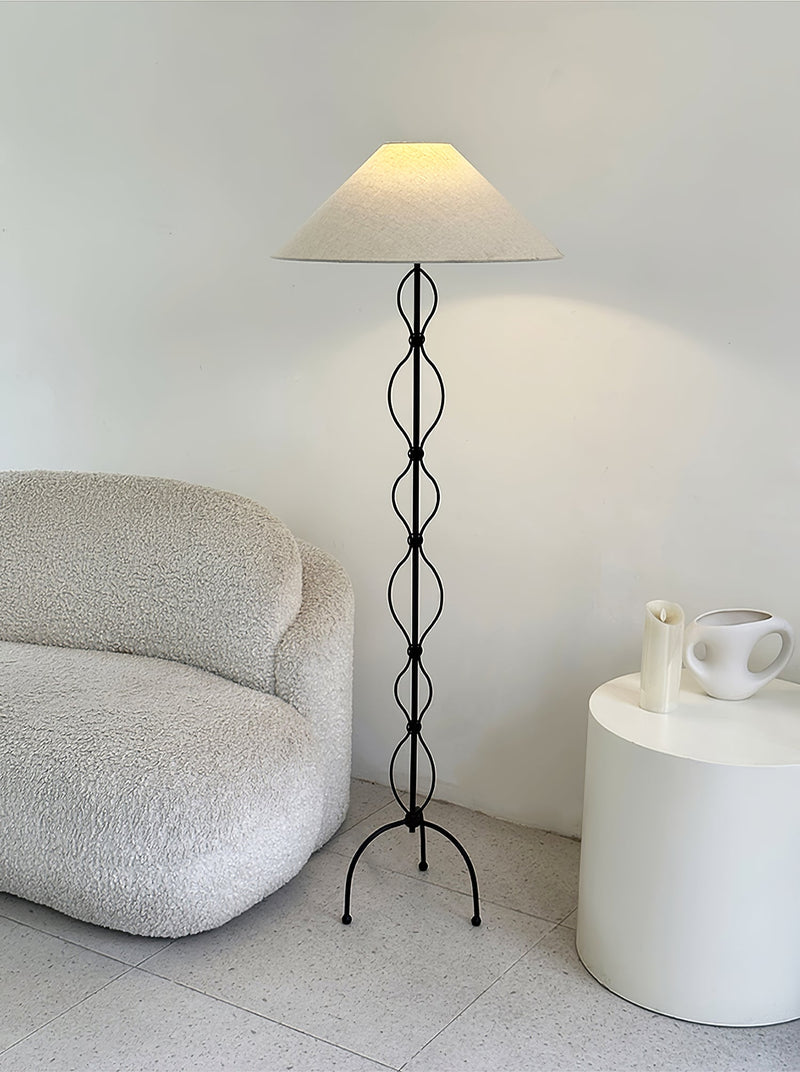 Minimalist Iron Twist Floor Lamp-DWHOME