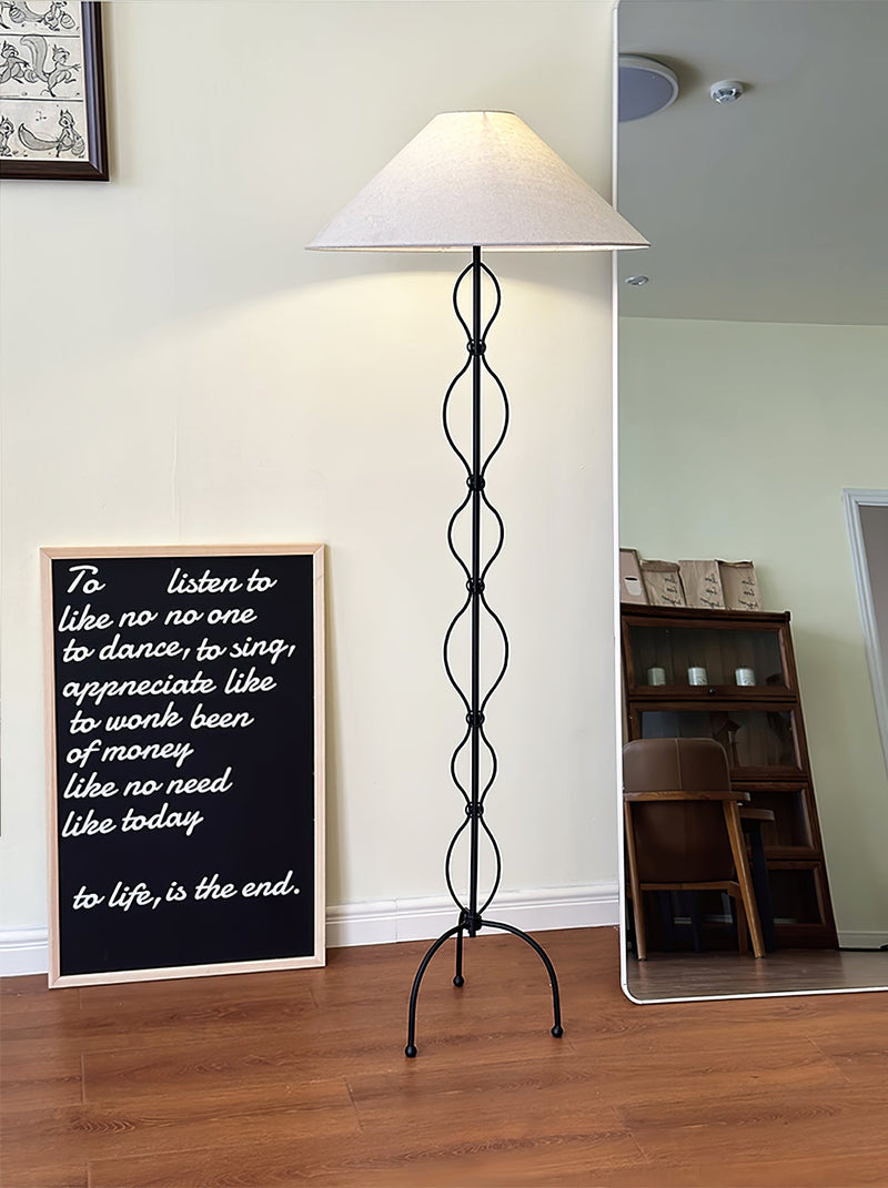 Minimalist Iron Twist Floor Lamp-DWHOME