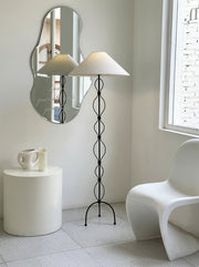 Minimalist Iron Twist Floor Lamp-DWHOME