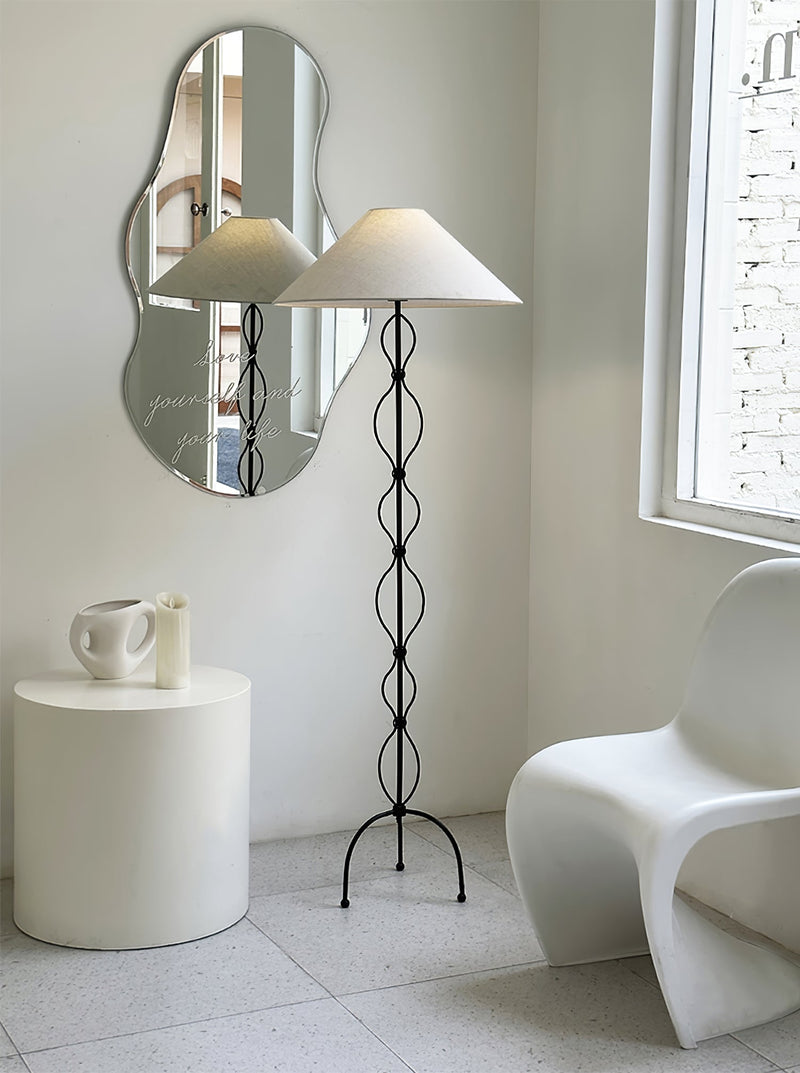 Minimalist Iron Twist Floor Lamp-DWHOME
