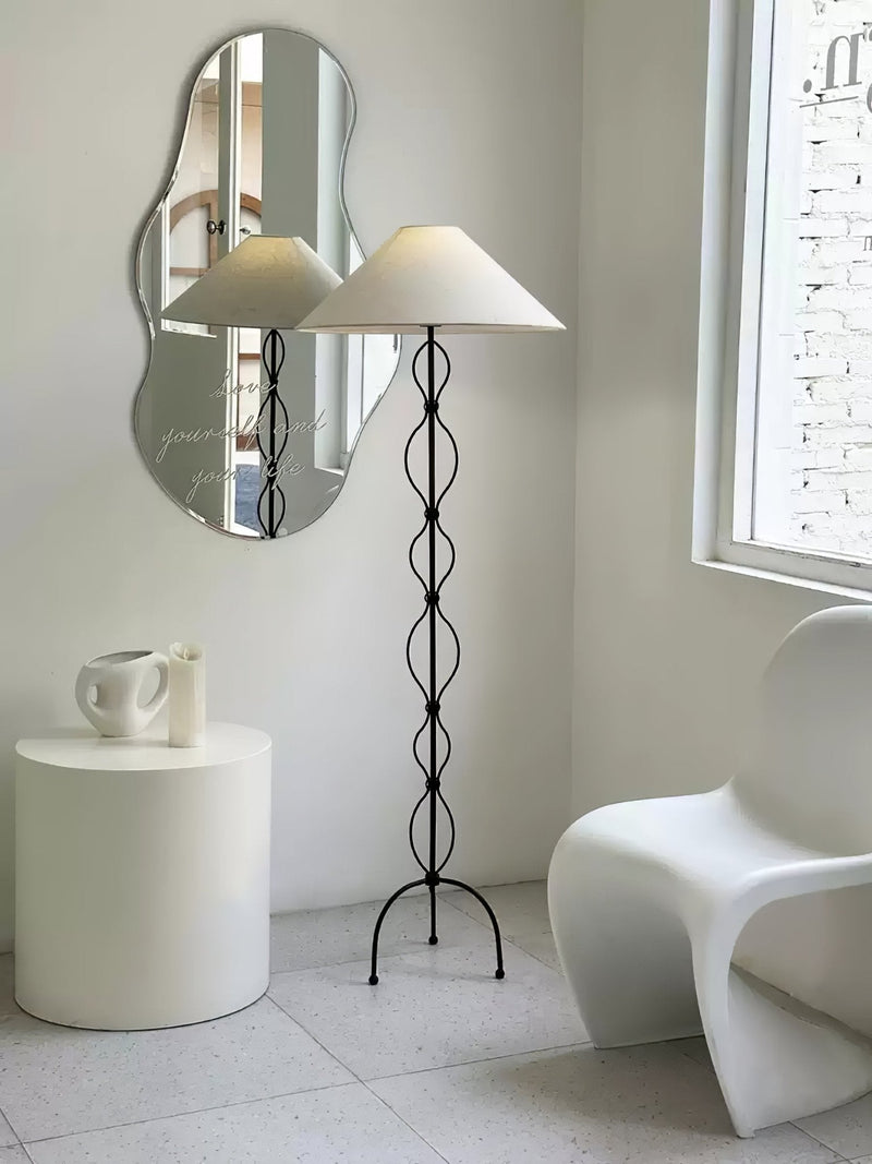 Minimalist Iron Twist Floor Lamp-DWHOME