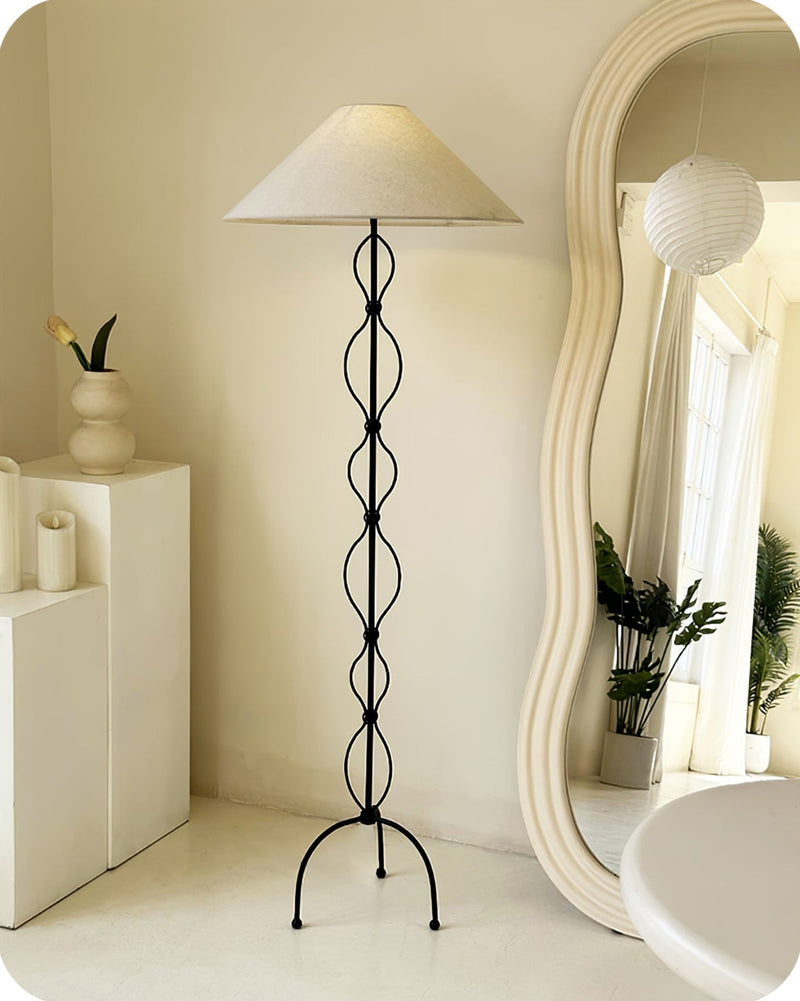 Minimalist Iron Twist Floor Lamp-DWHOME