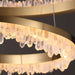 Minimalistic Crystal Quartz LED Chandelier-DWHOME