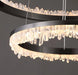 Minimalistic Crystal Quartz LED Chandelier-DWHOME