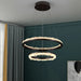 Minimalistic Crystal Quartz LED Chandelier-DWHOME