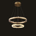 Minimalistic Crystal Quartz LED Chandelier-DWHOME