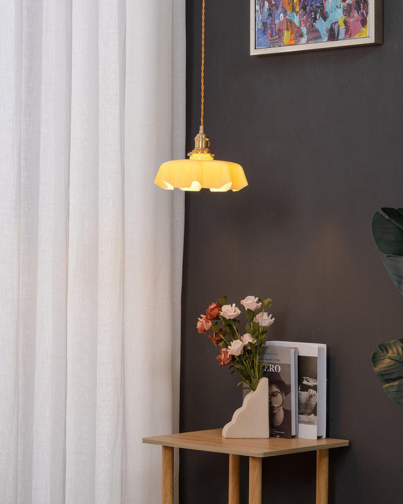 French Flower Pendant Swag Light-DWHOME