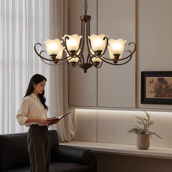 Mireille Floral Chandelier-DWHOME