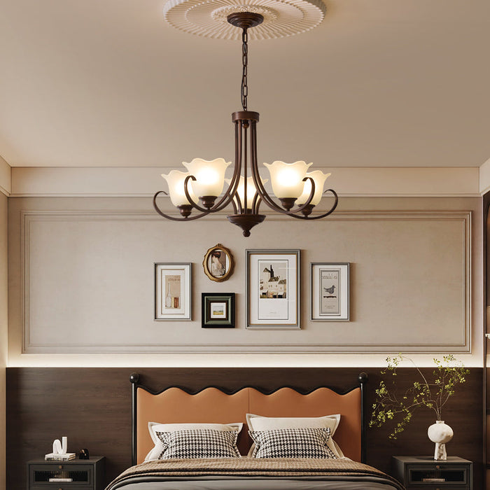 Mireille Floral Chandelier-DWHOME