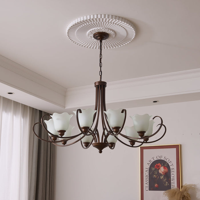 Mireille Floral Chandelier-DWHOME