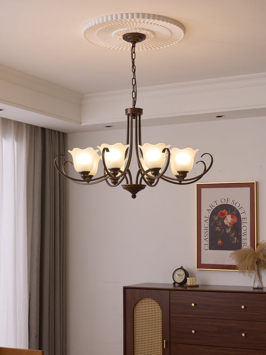Mireille Floral Chandelier-DWHOME