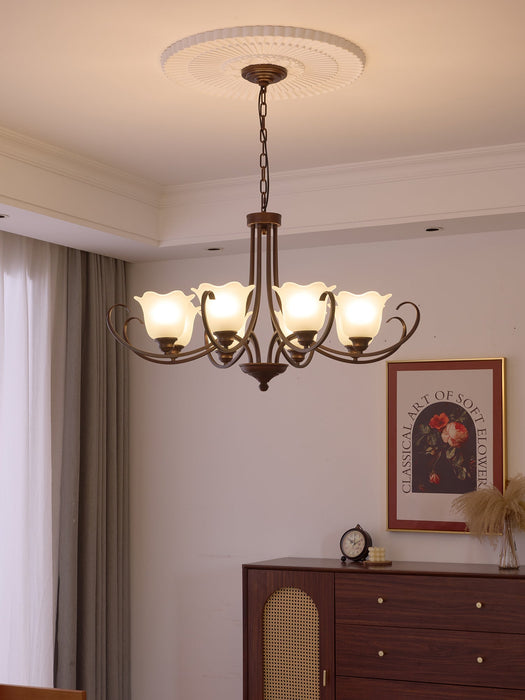 Mireille Floral Chandelier-DWHOME