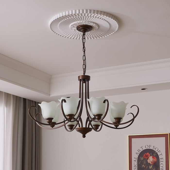 Mireille Floral Chandelier-DWHOME