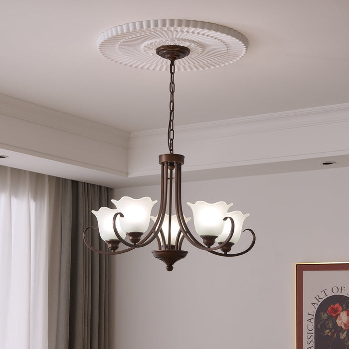 Mireille Floral Chandelier-DWHOME