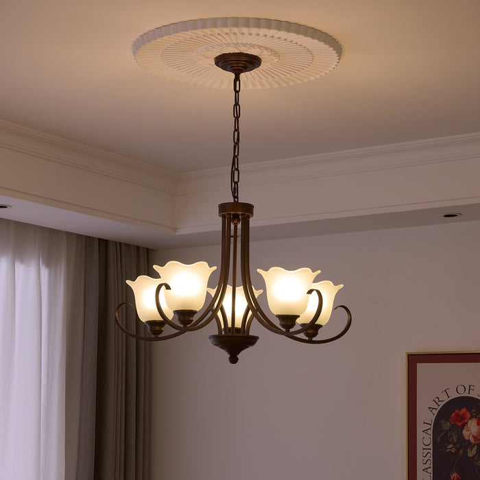 Mireille Floral Chandelier-DWHOME