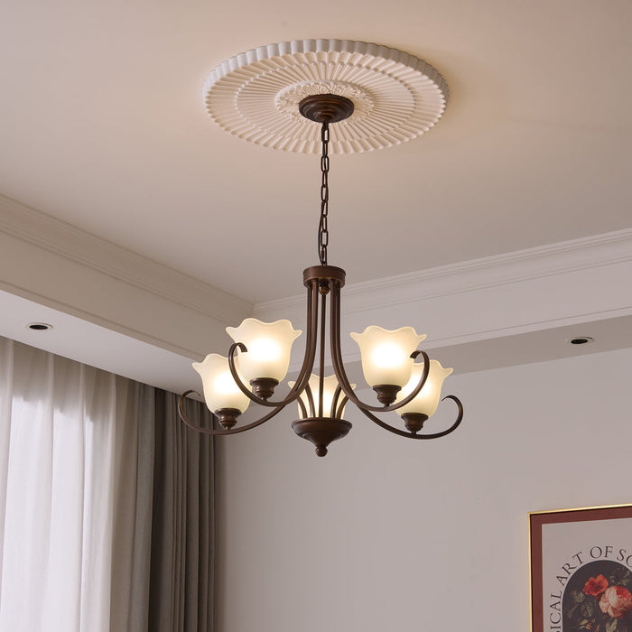 Mireille Floral Chandelier-DWHOME