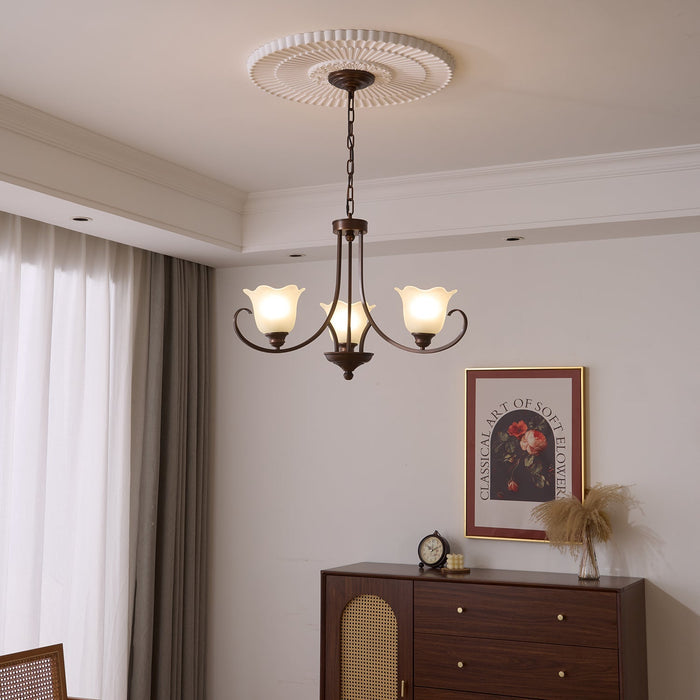 Mireille Floral Chandelier-DWHOME