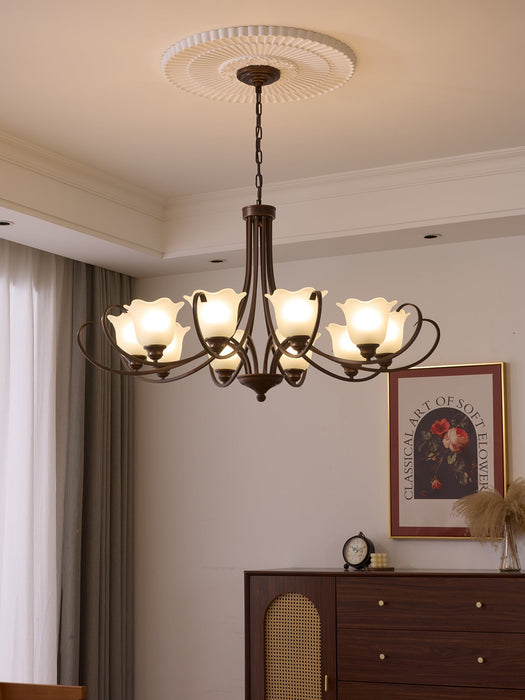 Mireille Floral Chandelier-DWHOME