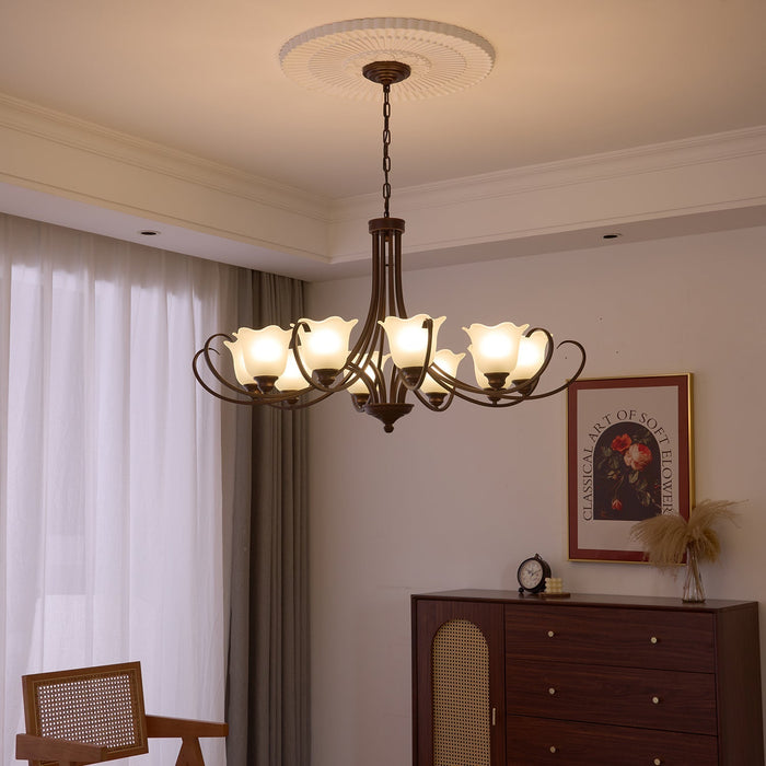 Mireille Floral Chandelier-DWHOME