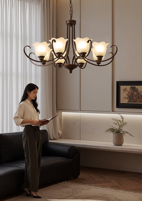 Mireille Floral Chandelier-DWHOME