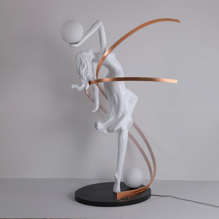 Misha Goddess Statue Floor Lamp-DWHOME