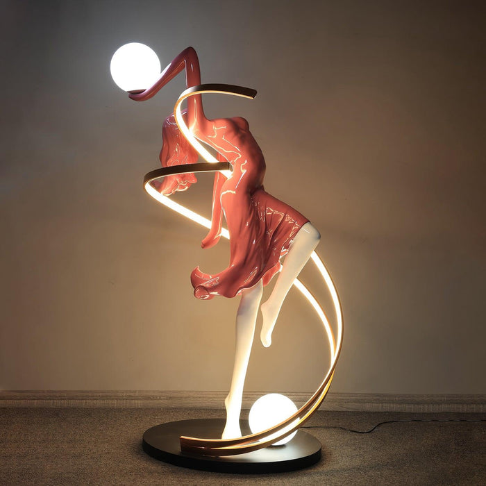 Misha Goddess Statue Floor Lamp-DWHOME