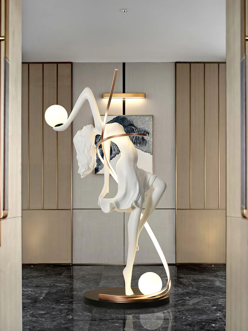 Misha Goddess Statue Floor Lamp-DWHOME