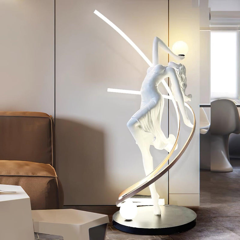 Misha Goddess Statue Floor Lamp-DWHOME