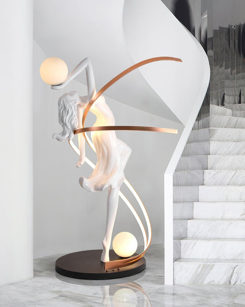 Misha Goddess Statue Floor Lamp-DWHOME