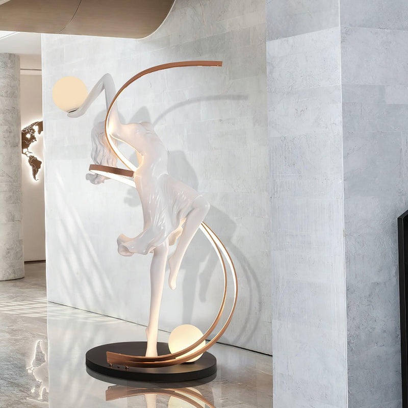 Misha Goddess Statue Floor Lamp-DWHOME