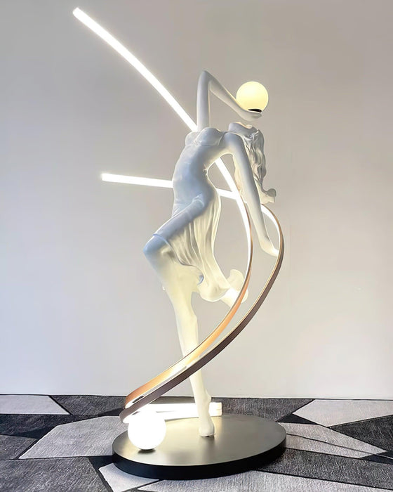Misha Goddess Statue Floor Lamp-DWHOME