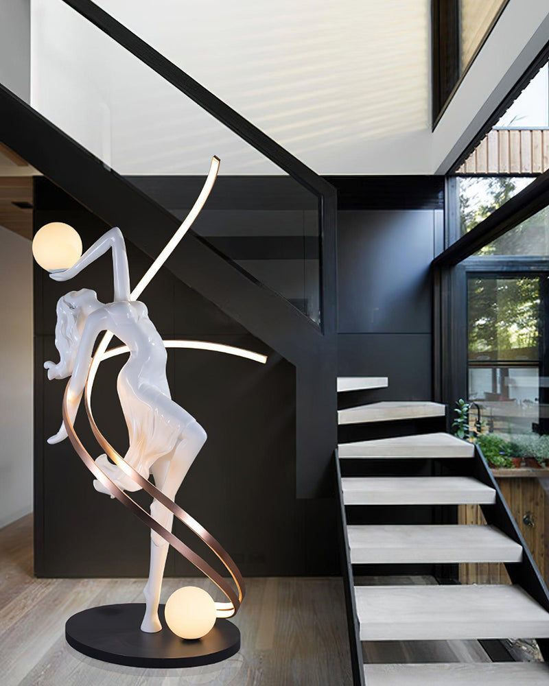 Misha Goddess Statue Floor Lamp-DWHOME