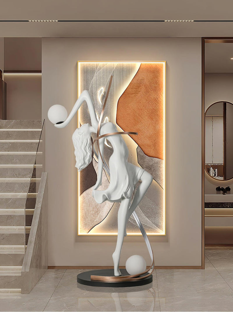 Misha Goddess Statue Floor Lamp-DWHOME