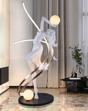 Misha Goddess Statue Floor Lamp-DWHOME