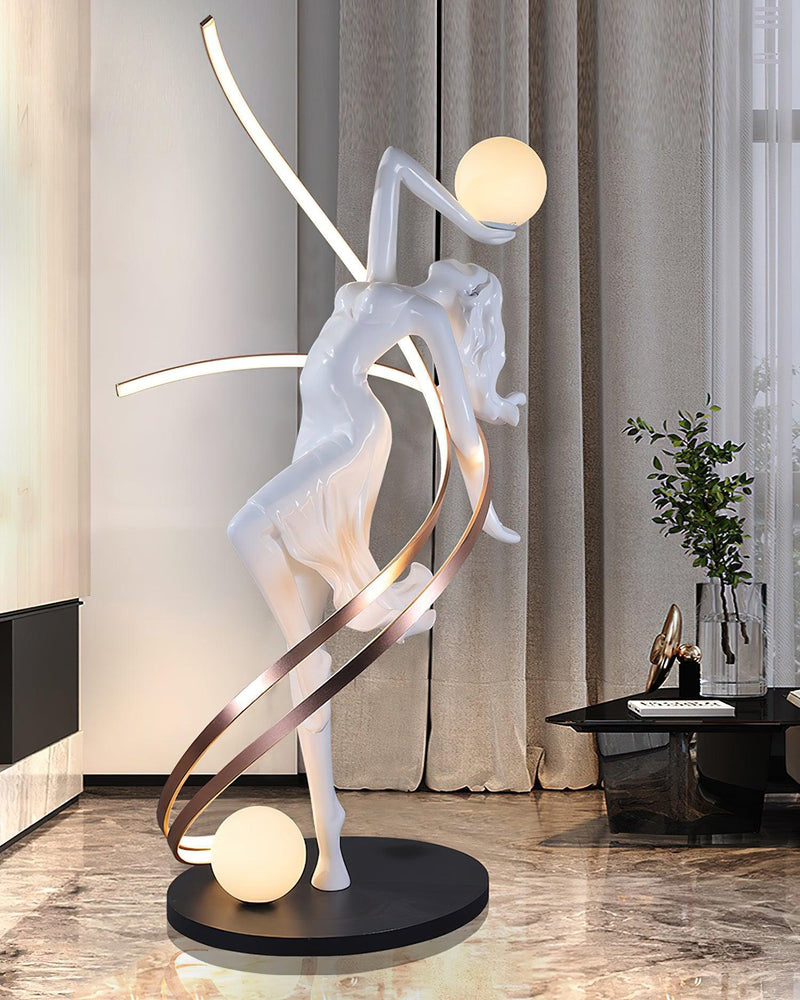 Misha Goddess Statue Floor Lamp-DWHOME