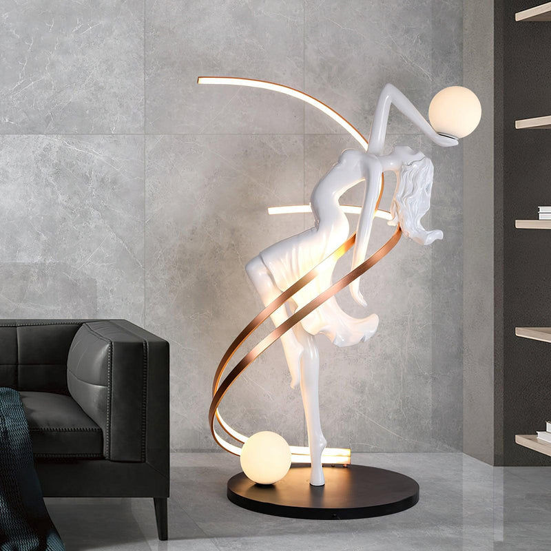 Misha Goddess Statue Floor Lamp-DWHOME